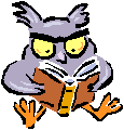 Owl with book